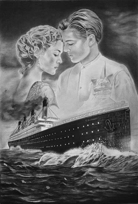 titanic .. jack drawing rose full HD